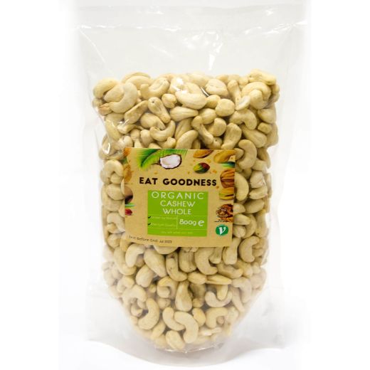 Eat Goodness Organic Cashews - 800GR - Aytac Foods