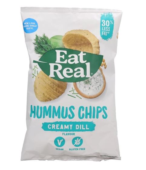 Eat Real Hummus Creamy Dill Chips (135G) - Aytac Foods