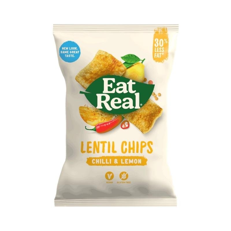 Eat Real Lentil Chilli &amp; Lemon Chips (133 G) - Aytac Foods