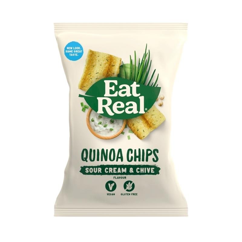 Eat Real Quinoa Sour Cream &amp; Chive Chips (80G) - Aytac Foods