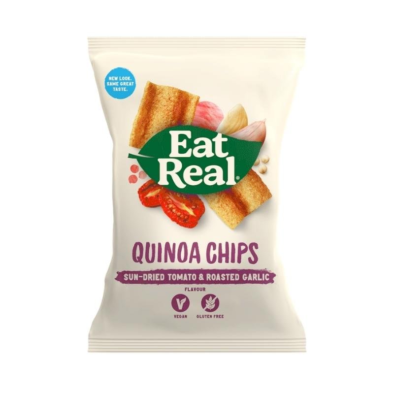 Eat Real Sundried Tomato Roasted Garlic Quinoa Chips (80G) - Aytac Foods