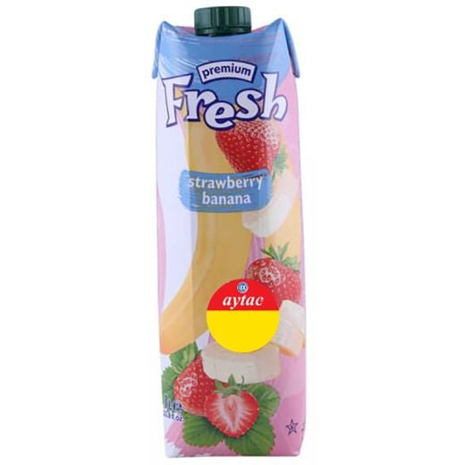 Fresh Strawberry-Banana Juice (1L) - Aytac Foods
