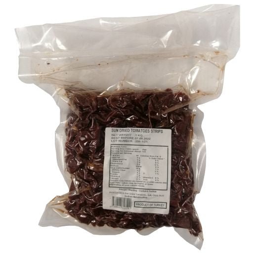 Galen Sun Dried Tomato In Vacuum Bag Strips (1000G) - Aytac Foods