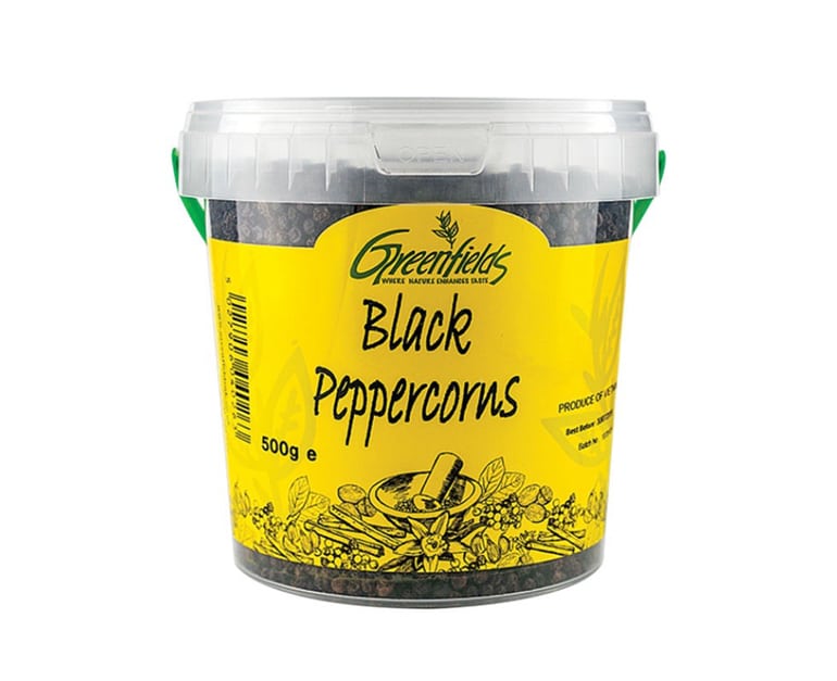 Greenfields Black Peppercorns (500G) - Aytac Foods