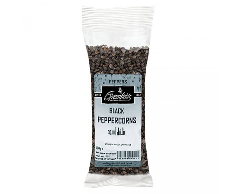 Greenfields Black Peppercorns (75G) - Aytac Foods