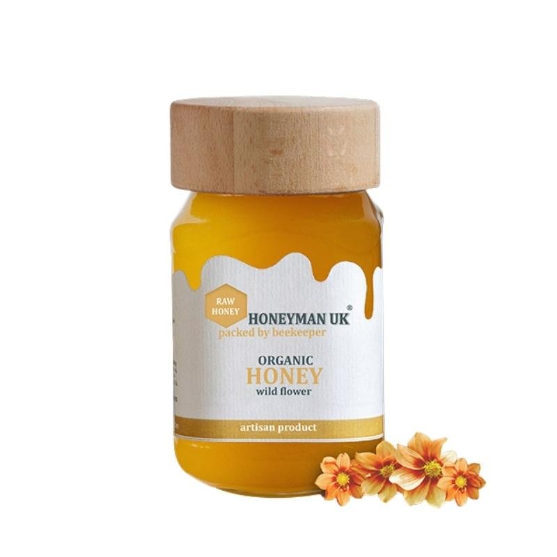 Honeyman Organic Wild Flower Honey (250G) - Aytac Foods