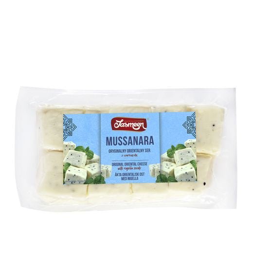 Jasmeen Mussanara Cube Cheese With Nigella (Vac) (450G) - Aytac Foods