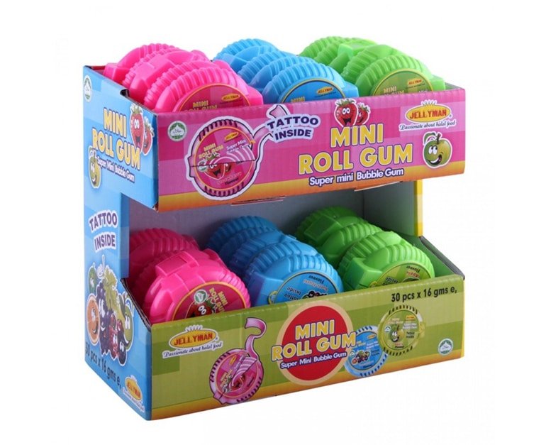 Jellyman Mini Roll Gum 16Gr X 30Pcs - Aytac Foods