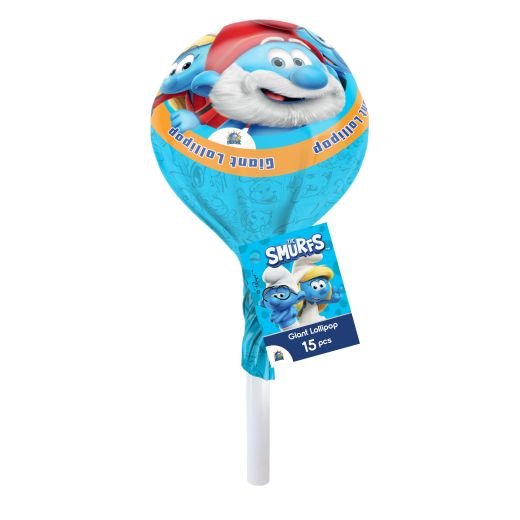 Jm Un Giant Lollypop - Smurfs (120G) - Aytac Foods