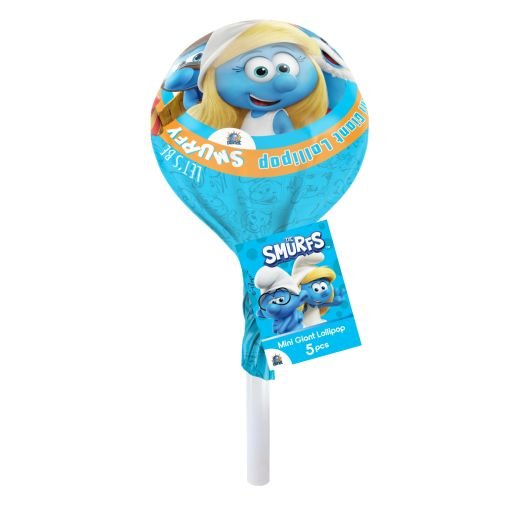 Jm Un Mini Giant Lollypop - Smurfs (30GR) - Aytac Foods