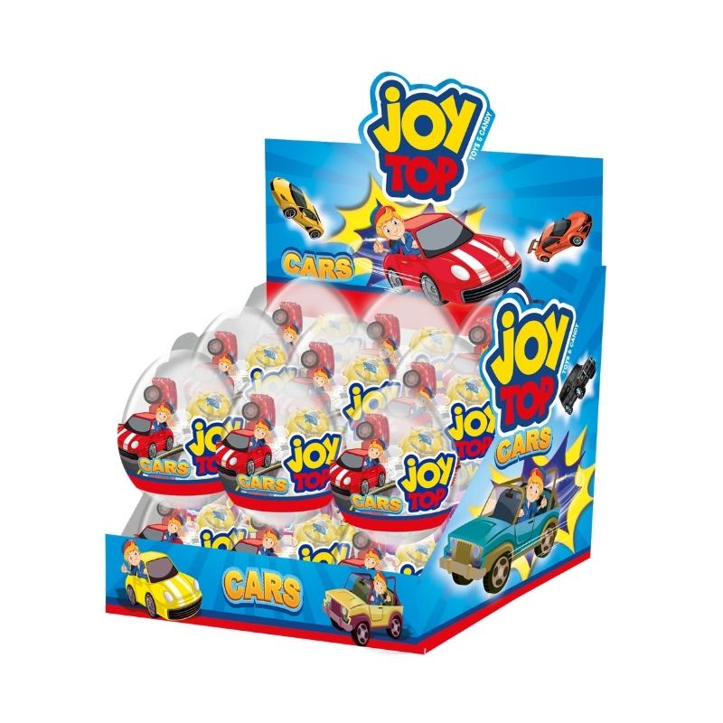 Joytop Cars Crystal Egg Lollipop With Surprise Toy (11 G) - Aytac Foods