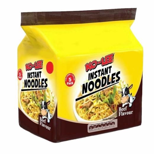Ko-Lee Noodles 5Pk Beef Flavour (5 X (70G) - Aytac Foods