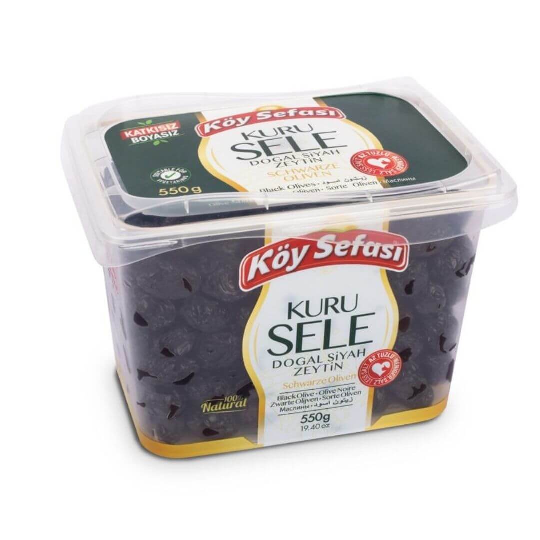 Koy Sefasi Dogal Yagli Kuru Sele Olives (550G) - Aytac Foods