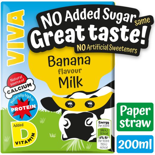 Lakeland Viva Flavoured Milk Banana (200ML) - Aytac Foods