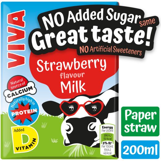 Lakeland Viva Flavoured Milk Strawberry (200ML) - Aytac Foods