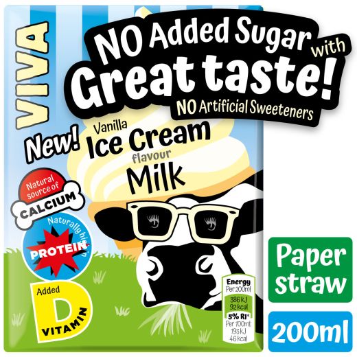 Lakeland Viva Flavoured Milk Vanilla (200ML) - Aytac Foods