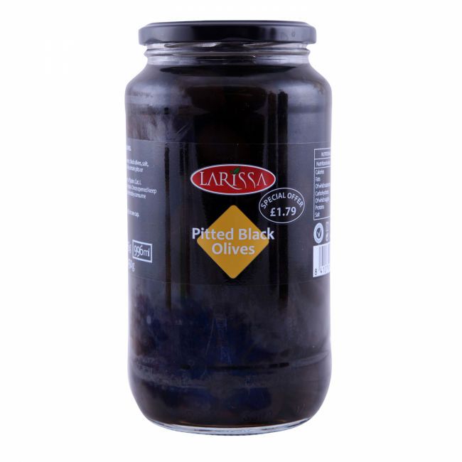 Larissa Black Pitted Olives (935G) - Aytac Foods