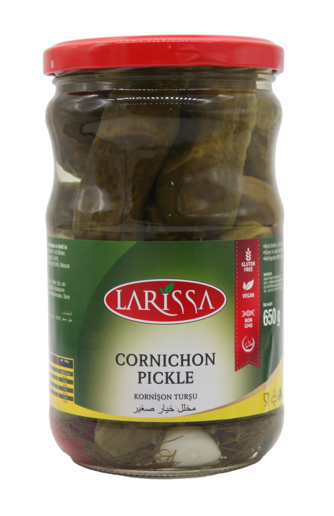 Larissa Gherkin Pickled (660CC) - Aytac Foods