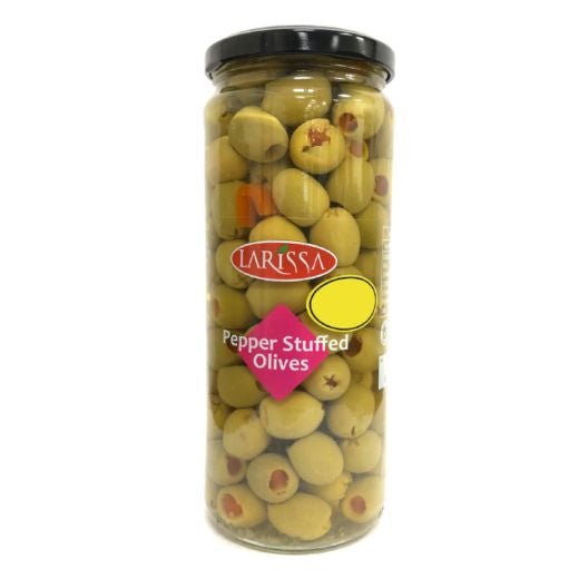 Larissa Green Pepper Stuffed Olives (430G) - Aytac Foods