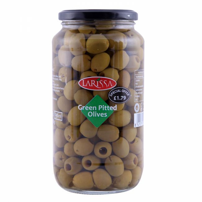 Larissa Green Pitted Olives (935G) - Aytac Foods