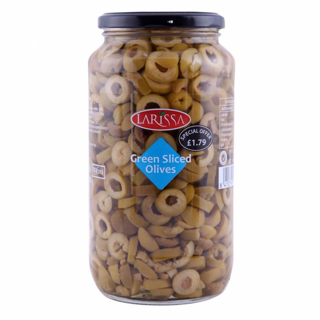 Larissa Green Sliced Olives (935G) - Aytac Foods
