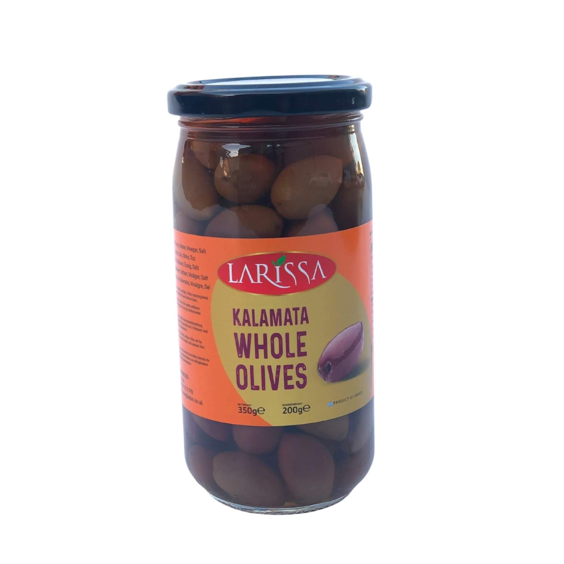 Larissa Kalamata Whole Olives (200G) - Aytac Foods