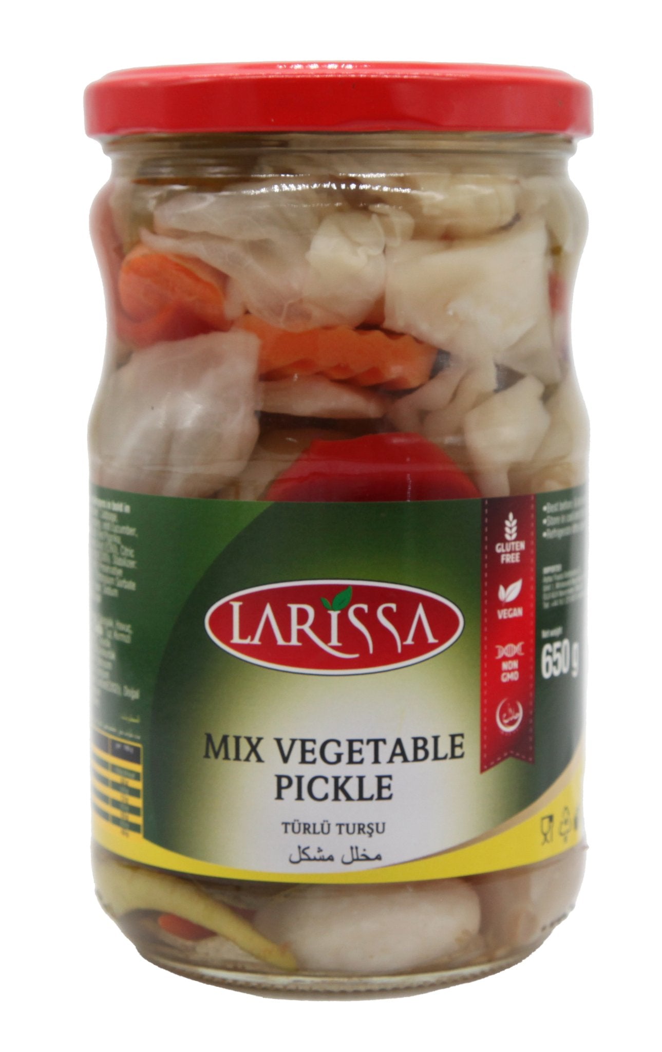 Larissa Mixed Pickled Vegetables (660CC) - Aytac Foods
