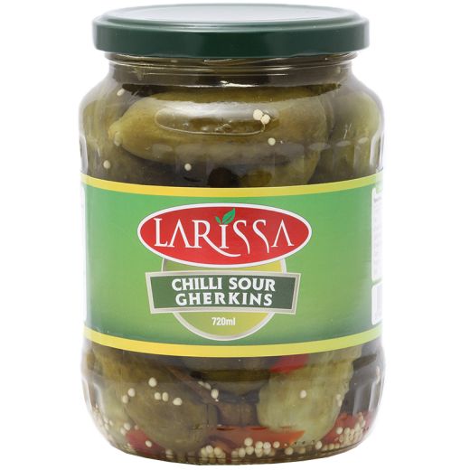 Larissa Pickled Chilli Sour Gherkins (720ML) - Aytac Foods