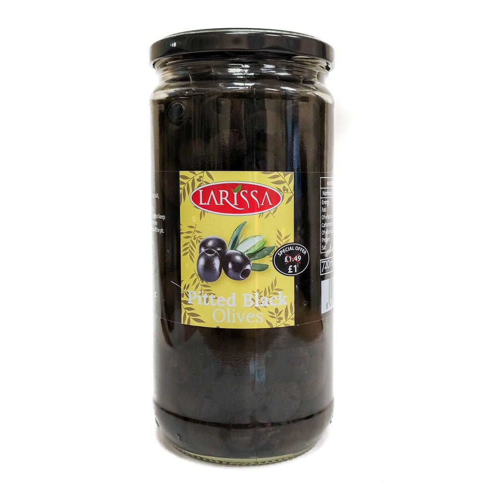 Larissa Pitted Black Olives (720G) - Aytac Foods