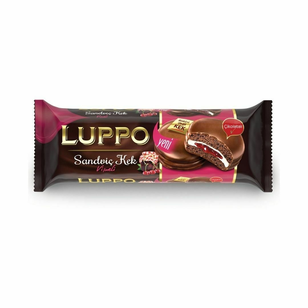 Luppo Sandvic Kek Visneli (182G) - Aytac Foods