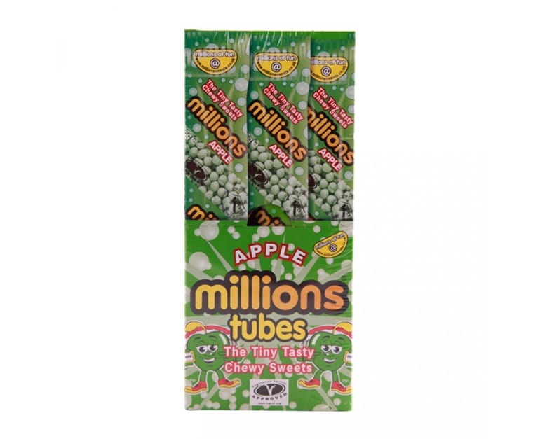 Millions Tube Apple (65 gr X 12 pcs) - Aytac Foods