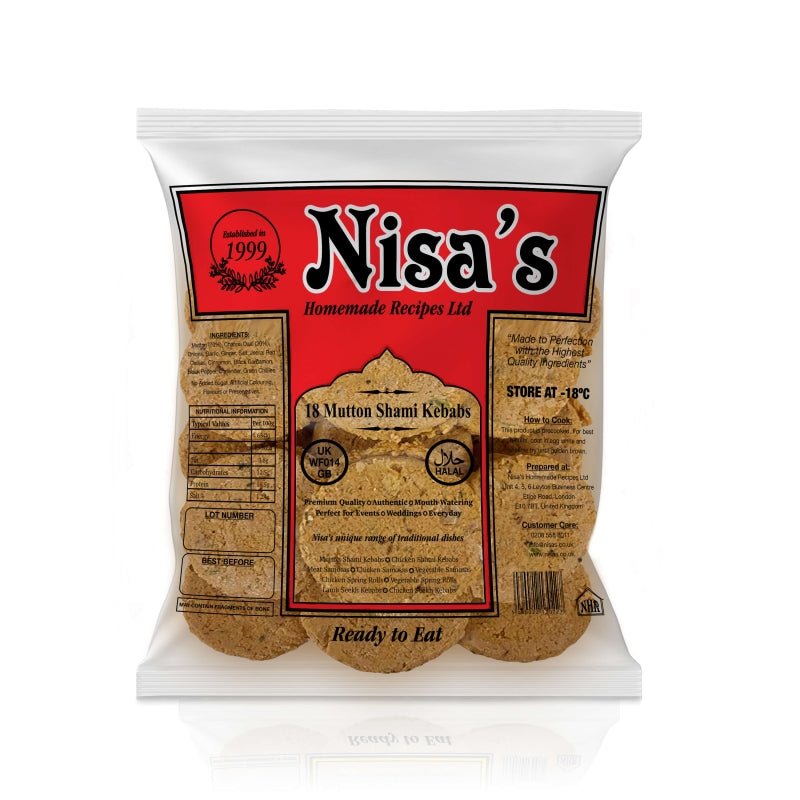 Nisa's Mutton Shami Kebab (16pcs) - Aytac Foods