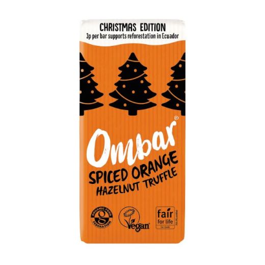 Ombar Spiced Orange Hazelnut Truffle - 70Gr - Aytac Foods
