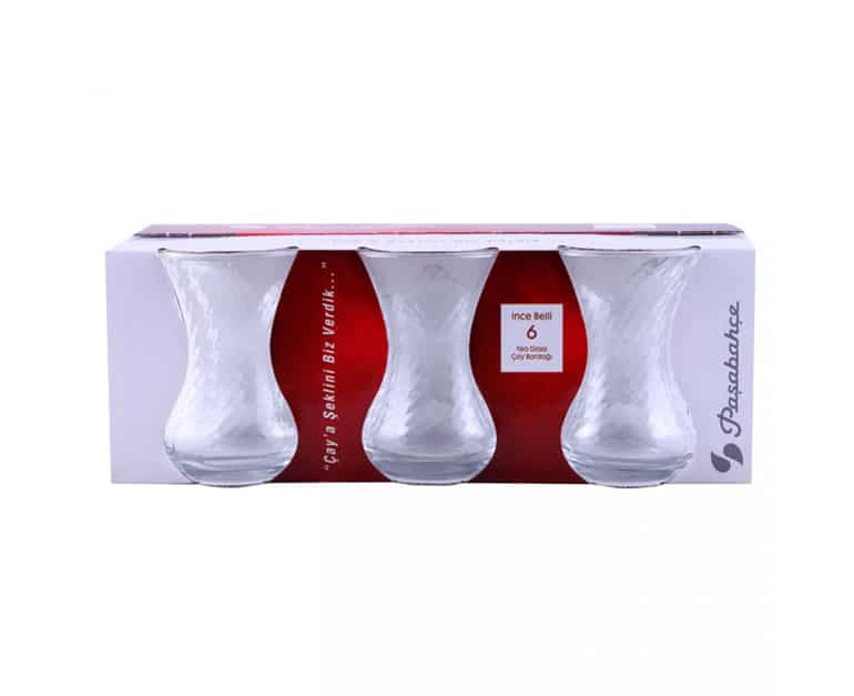 Pasabahce Incebelli Optic Tea Glass (6 pcs) - Aytac Foods