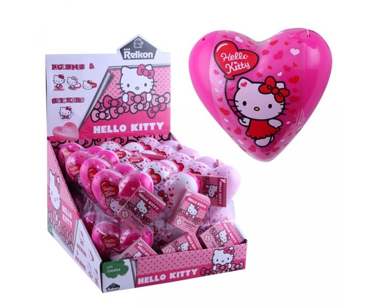 Relkon Hello Kitty Suprise Egg Heart (10 gr X 24 pcs) - Aytac Foods