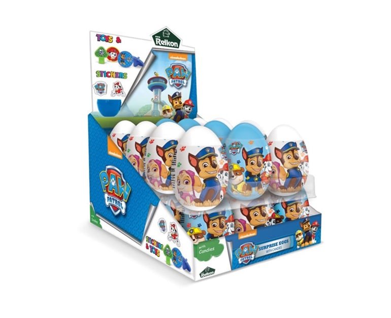 Relkon Paw Patrol Surprise Egg (10 gr X 18 pcs) - Aytac Foods