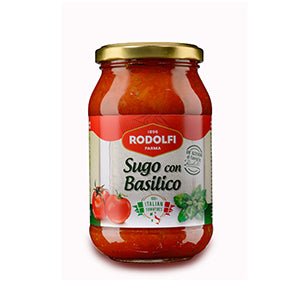 Rodolfi Tomato Sauce With Basil (400G) - Aytac Foods