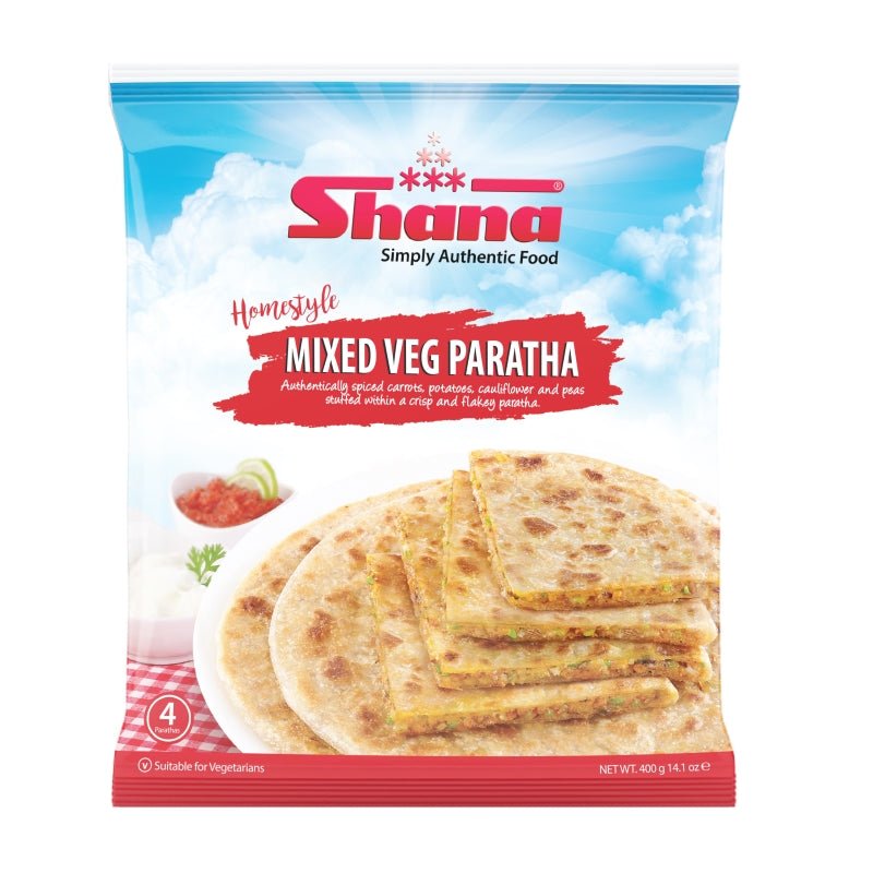 Shana Homestyle Mix Veg Paratha (400G) - Aytac Foods