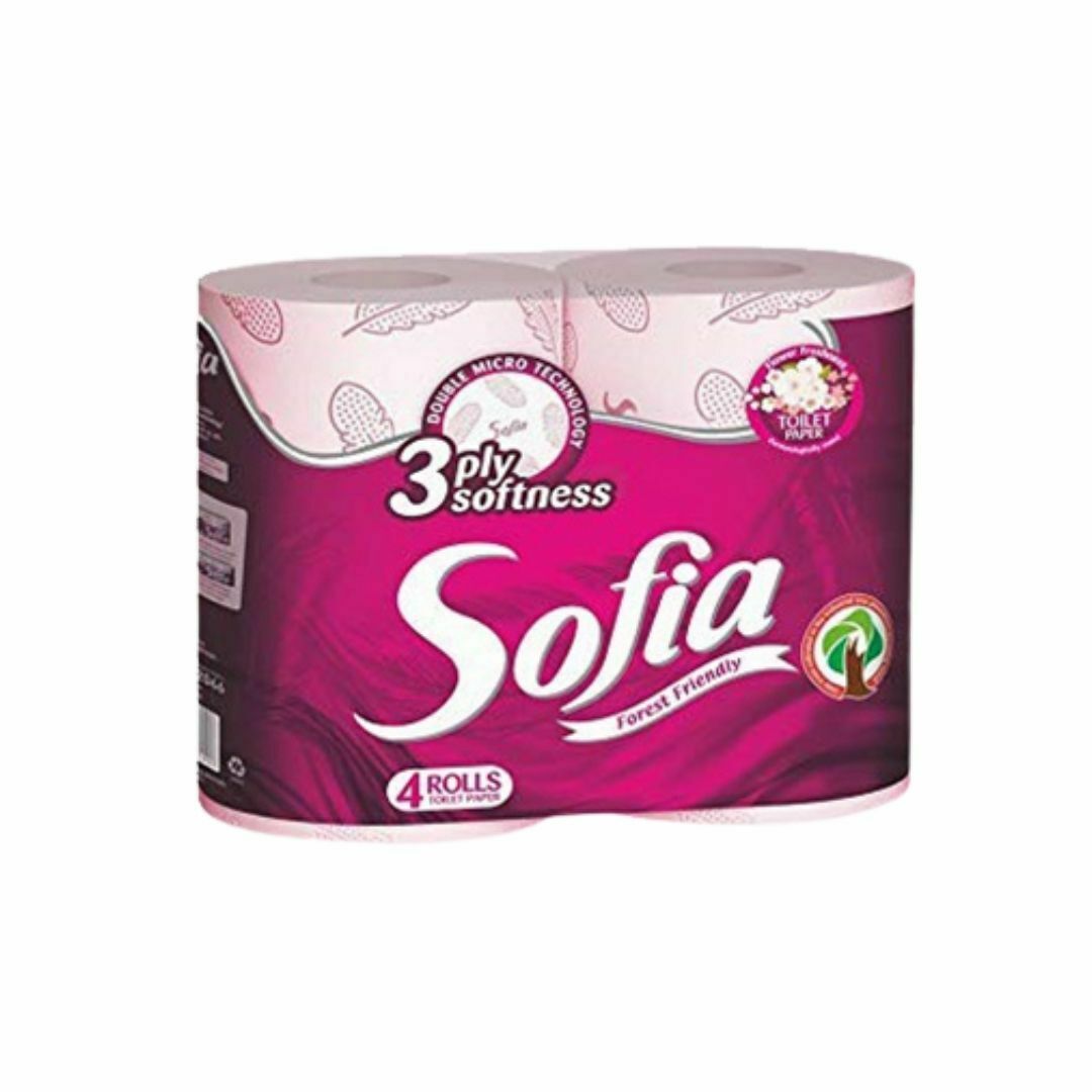 Sofia Flower Freshness Toilet Paper (4 pcs) - Aytac Foods