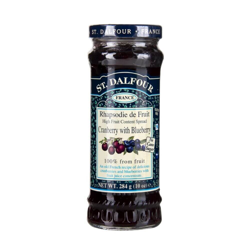 St. Dalfour Cranberry With Blueberry Spread Jam (284G) - Aytac Foods
