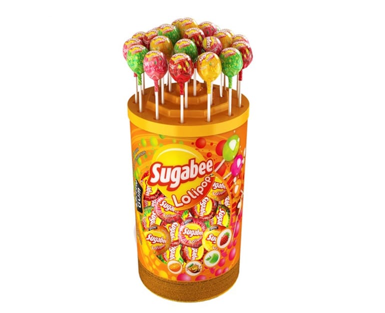 Sugabee Lolipop Bubble Gum (16 gr X 100 pcs) - Aytac Foods