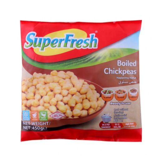 Superfresh Boiled Chickpeas -Haslanmis Nohut (450G) - Aytac Foods