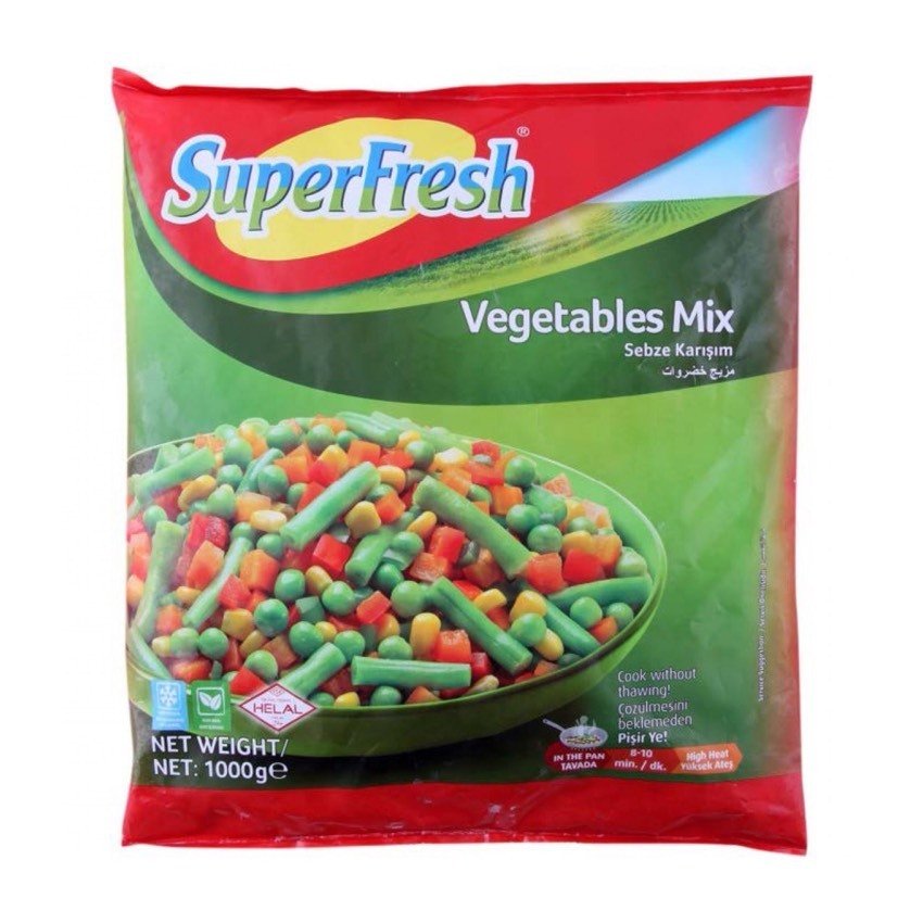 Superfresh Vegetables Mix Ilkbahar Sebzeleri (1KG) - Aytac Foods