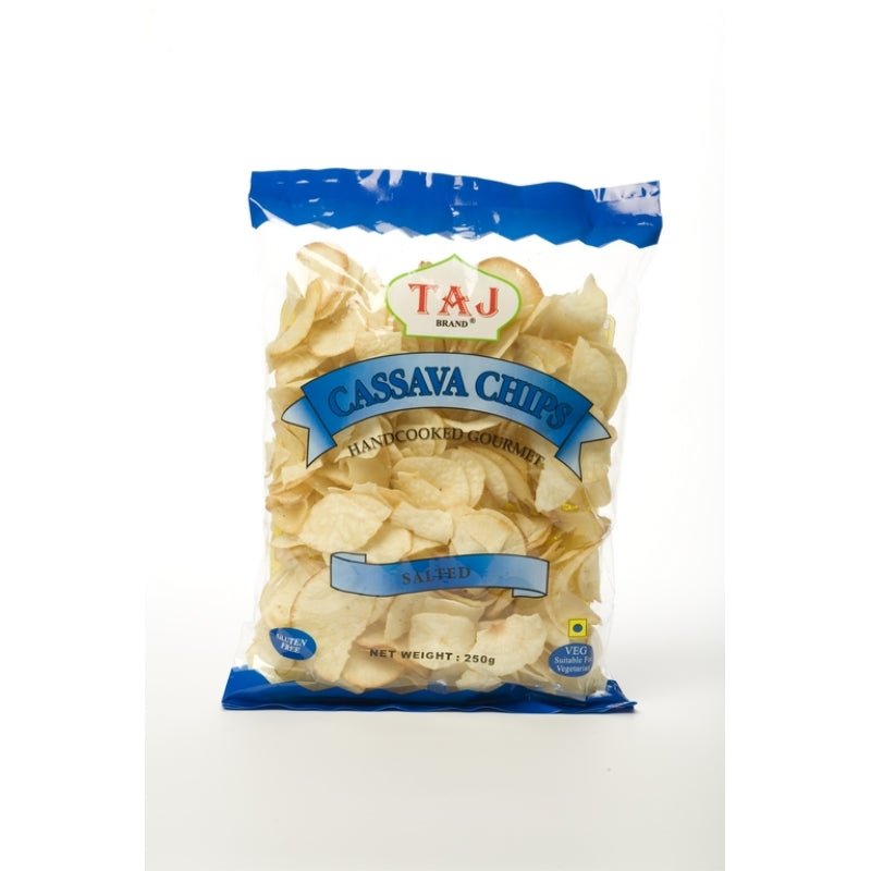Taj Cassava Crisp Salted (250G) - Aytac Foods
