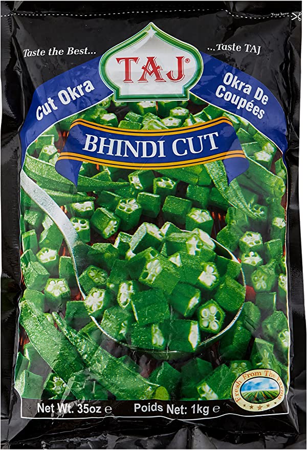 Taj Family Pack Cut Okra (1KG) - Aytac Foods