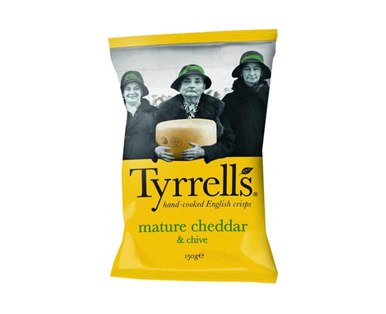 Tyrells Mature Cheddar & Chive (150G) - Aytac Foods