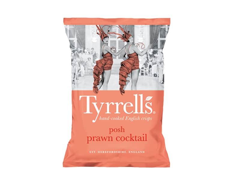 Tyrells Prawn Coctail Crisps (150G) - Aytac Foods