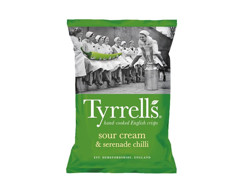Tyrells Sour Cream & Seranade Chilli 40G - Aytac Foods