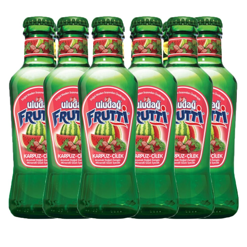 Uludag Frutti Watermelon+Strawberry Mineral Water (200 ml x 6 pcs) - Aytac Foods