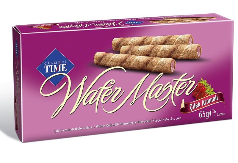 Wafer Master Carton Box Strawberry (65G) - Aytac Foods